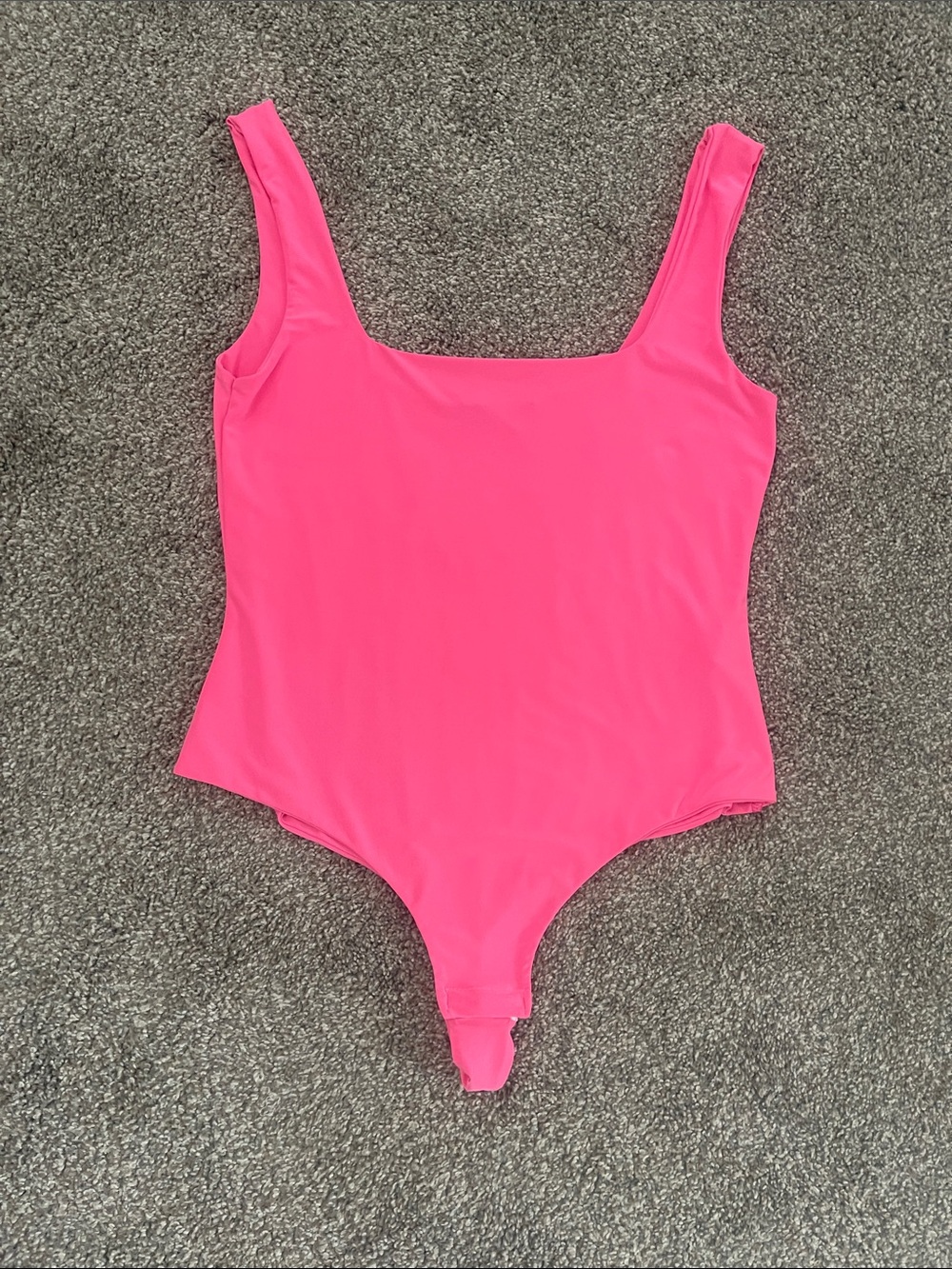 PrettyLittleThing Neon Pink Scoop Neck Bodysuit